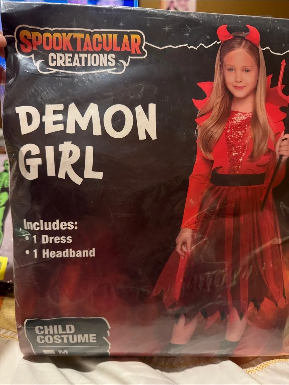 Demon Girl Costume - Red. XL